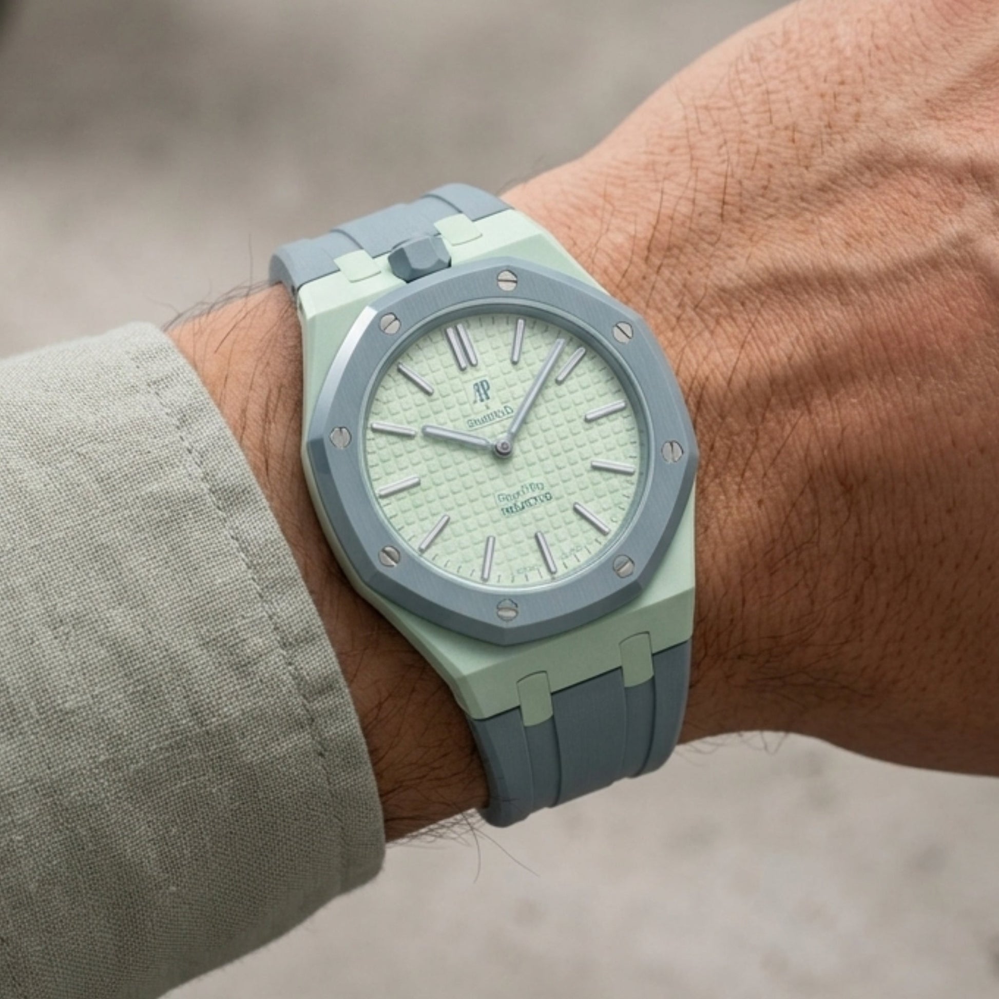 Royal Pop Wrist Strap & Case — For Blaue Acht (Lépine, Crown at 12) - Helvetus