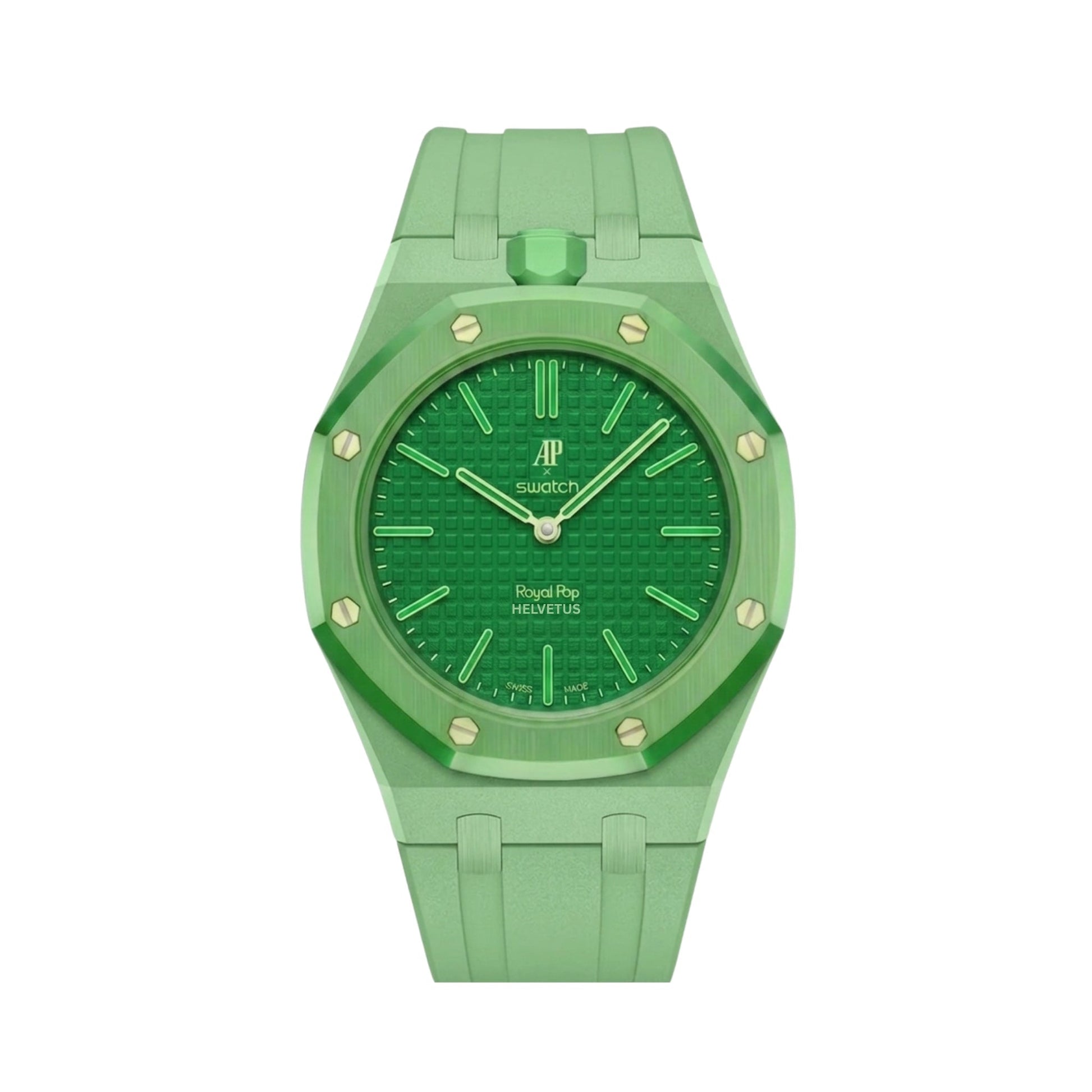 Royal Pop Wrist Strap & Case — For Green Eight (Lépine, Crown at 12) - Helvetus