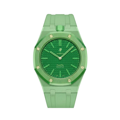 Royal Pop Wrist Strap & Case — For Green Eight (Lépine, Crown at 12) - Helvetus