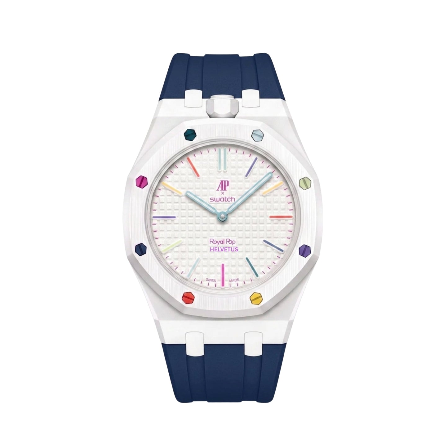 Royal Pop Wrist Strap & Case — For Huit Blanc (Lépine, Crown at 12) - Helvetus