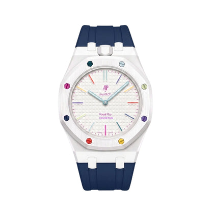 Royal Pop Wrist Strap & Case — For Huit Blanc (Lépine, Crown at 12) - Helvetus