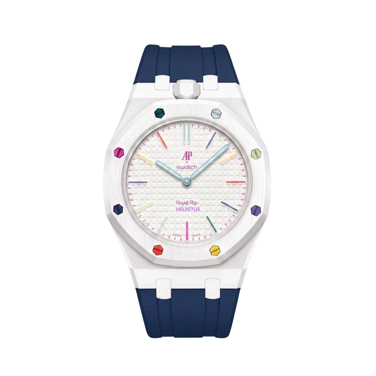 Royal Pop Wrist Strap & Case — For Huit Blanc (Lépine, Crown at 12) - Helvetus