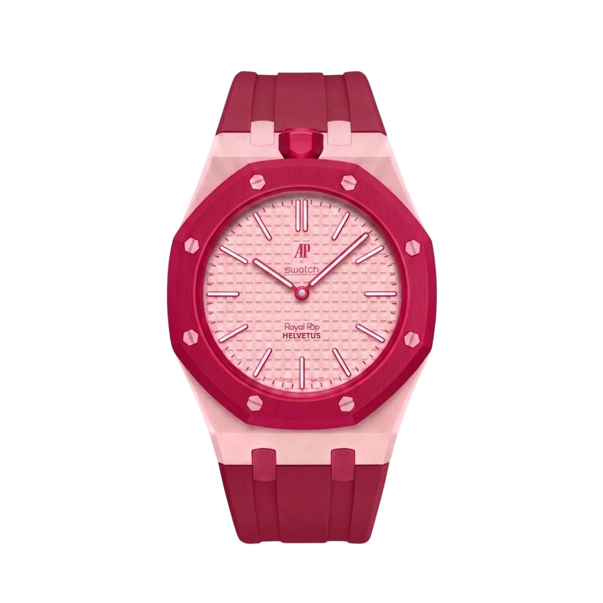 Royal Pop Wrist Strap & Case — For Otto Rosso (Lépine, Crown at 12) - Helvetus